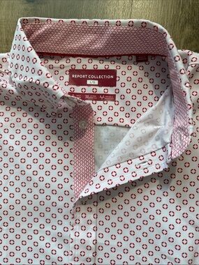 Report Collection Short Sleeve Button Down Shirt Size Large